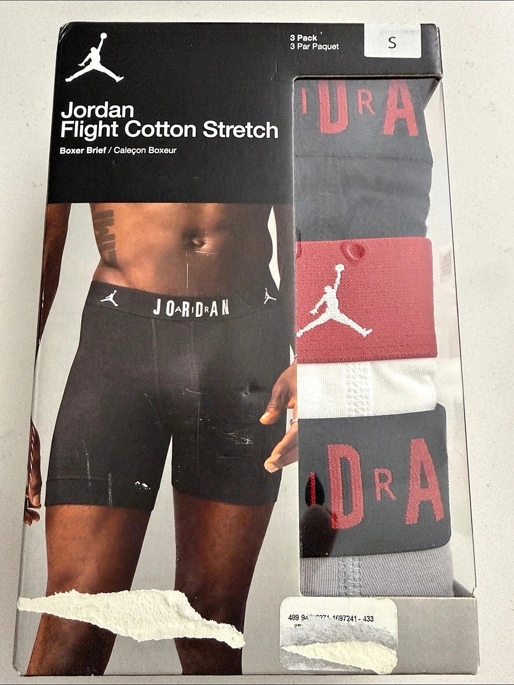 NWT Jordan Flight Cotton Stretch Boxer Briefs Cotton Stretch Boxer Briefs Size S